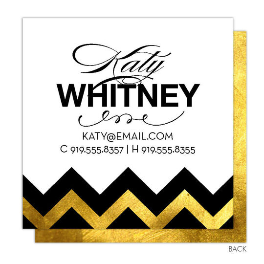 Modern Chevron Calling Cards